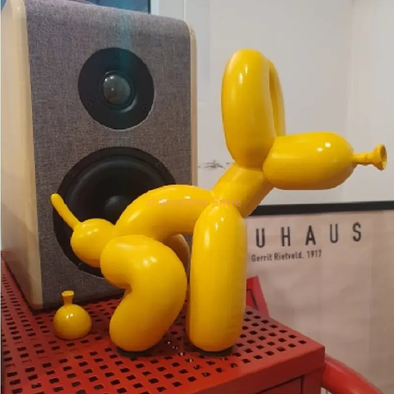 Estátua de Perro inspiración Jeff Koons