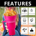 Taza 2 en 1 con Compartimento para Snacks y Sorbete