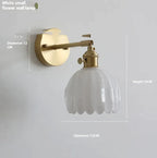 Lámpara de Pared de Flor de Cristal