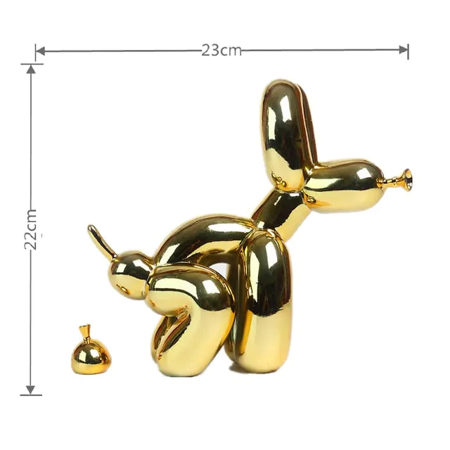 Estátua de Perro inspiración Jeff Koons