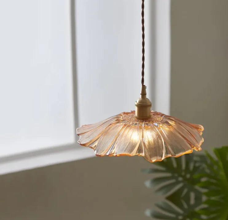 Lampara de Techo Flor de Lotus Vintage