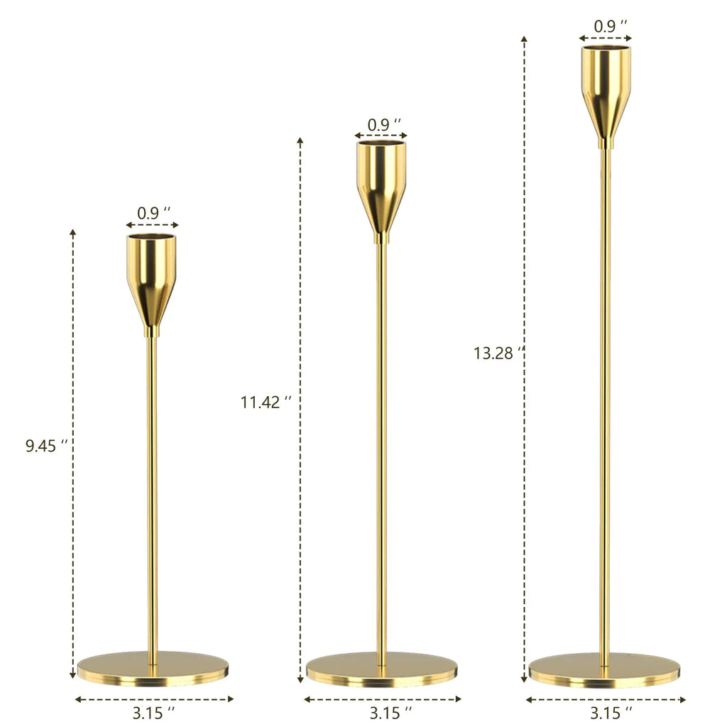 Conjunto de Candelabros en  metal estilo chino