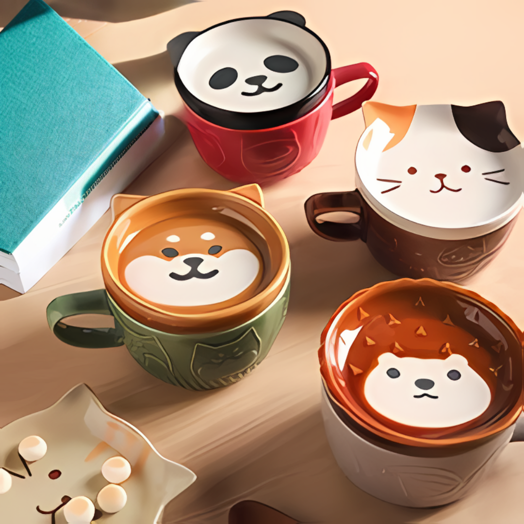 Taza de ceramica de Animalitos
