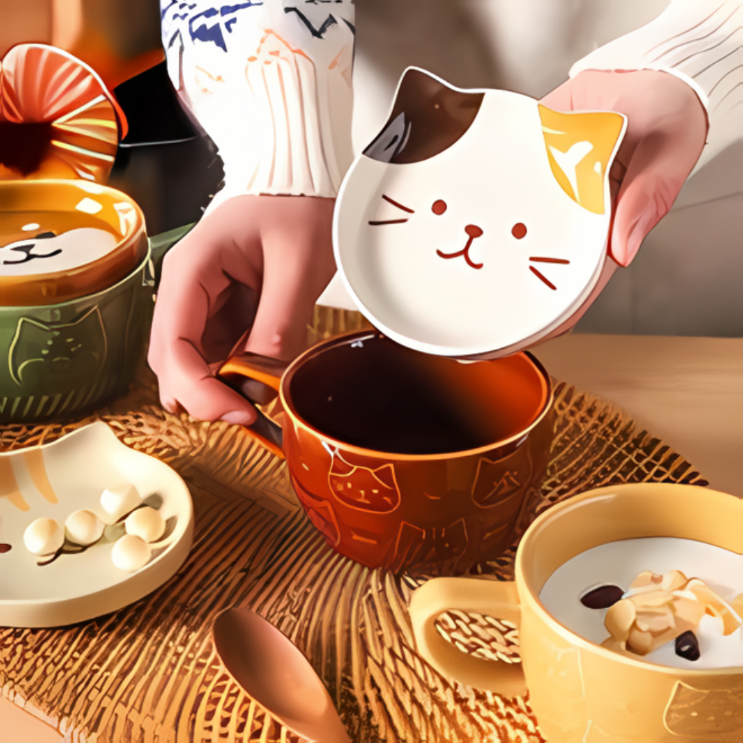 Taza de ceramica de Animalitos