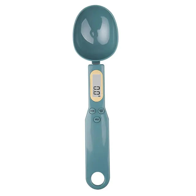 Báscula de cocina con cuchara electrónica