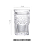 Vasos de Vidrio con Diseño de Girasol Vintage