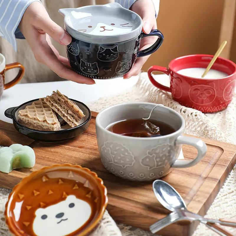 Taza de ceramica de Animalitos