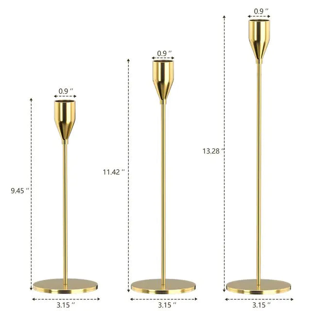 Conjunto de Candelabros en  metal estilo chino