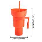 Taza 2 en 1 con Compartimento para Snacks y Sorbete