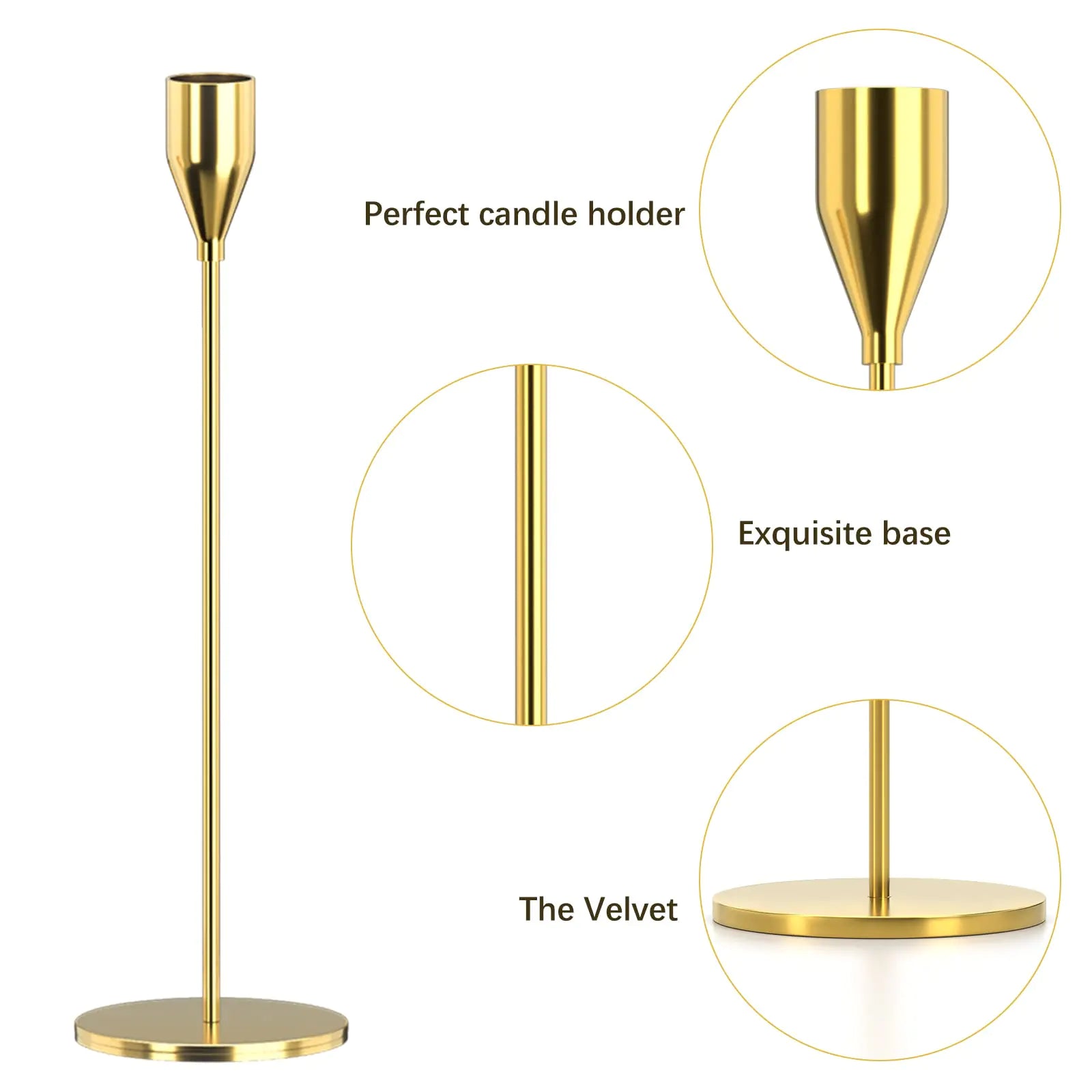 Conjunto de Candelabros en  metal estilo chino
