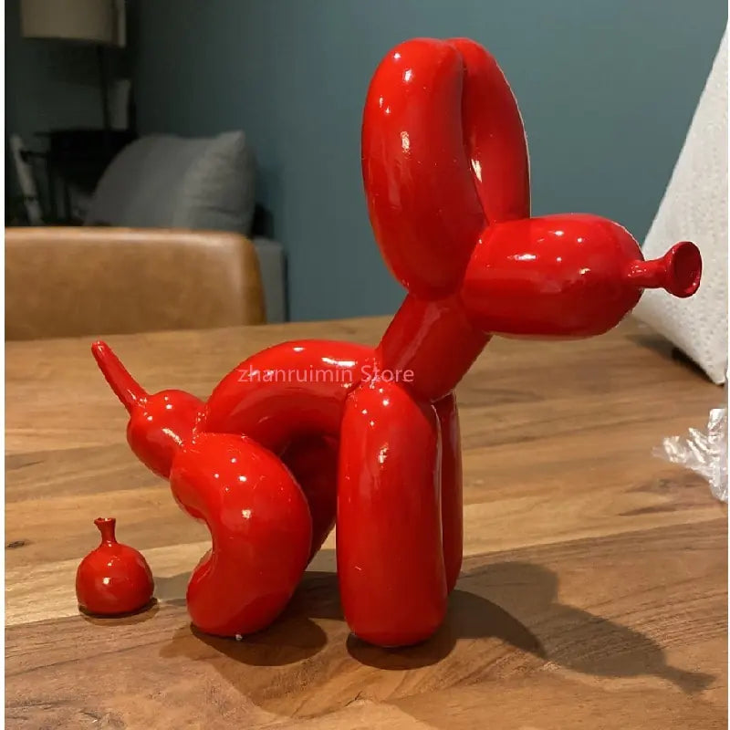 Estátua de Perro inspiración Jeff Koons