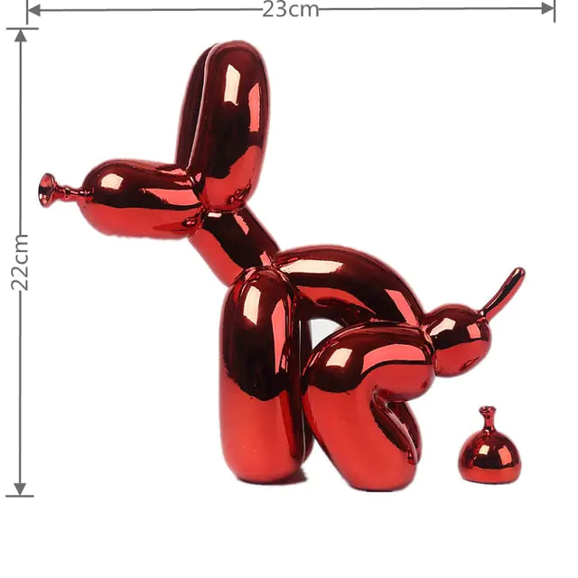 Estátua de Perro inspiración Jeff Koons