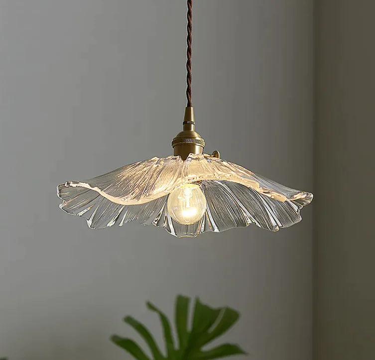 Lampara de Techo Flor de Lotus Vintage