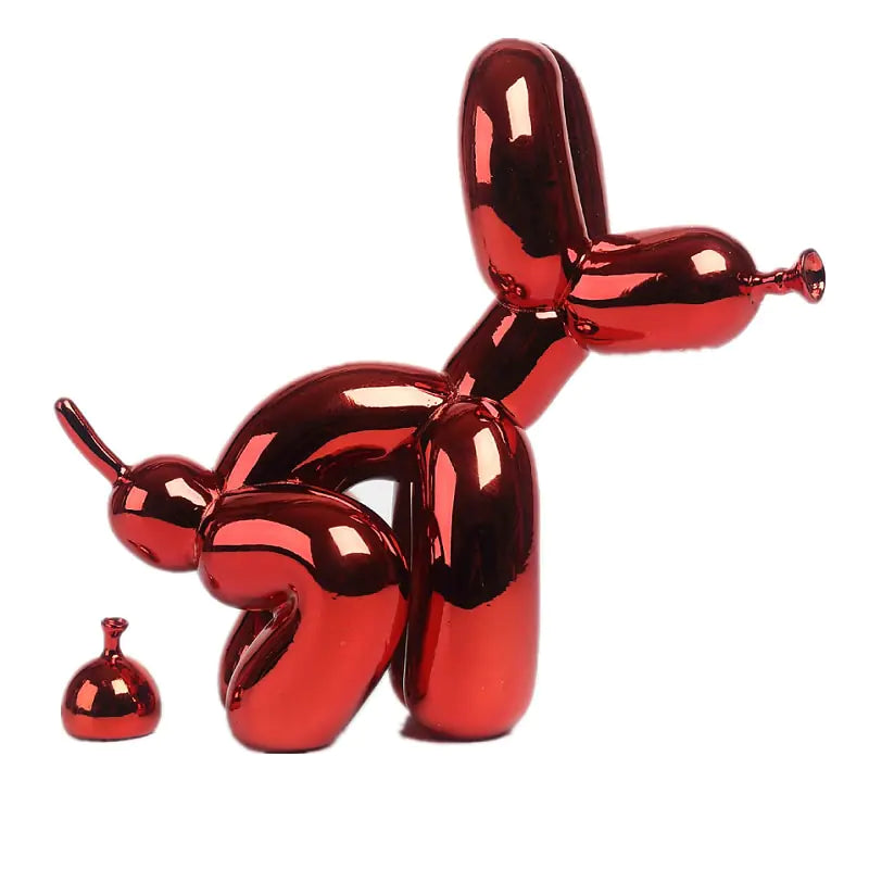 Estátua de Perro inspiración Jeff Koons