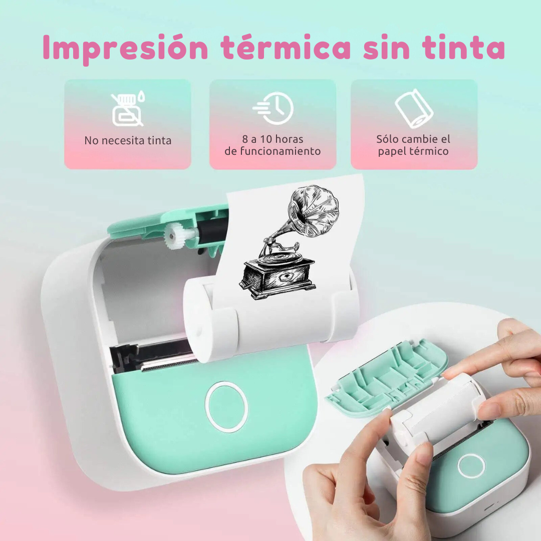Mini impresora térmica portátil