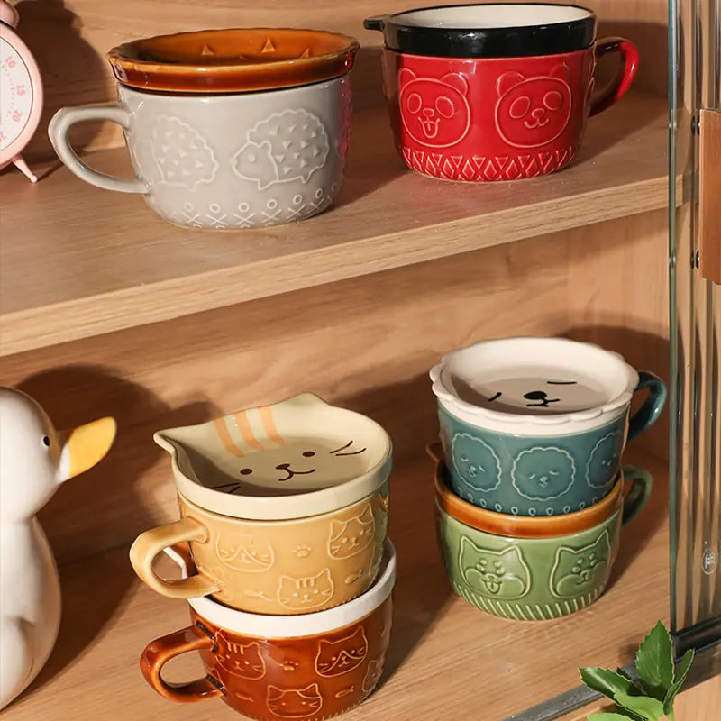 Taza de ceramica de Animalitos