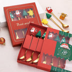 Juego de Cubiertos de Postre Navideños