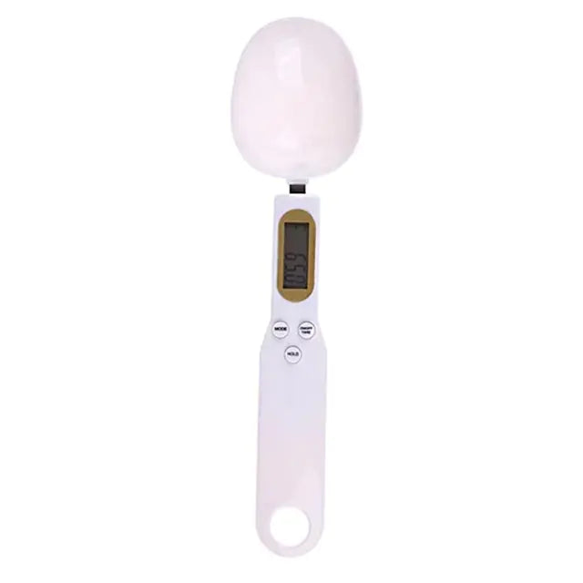 Báscula de cocina con cuchara electrónica