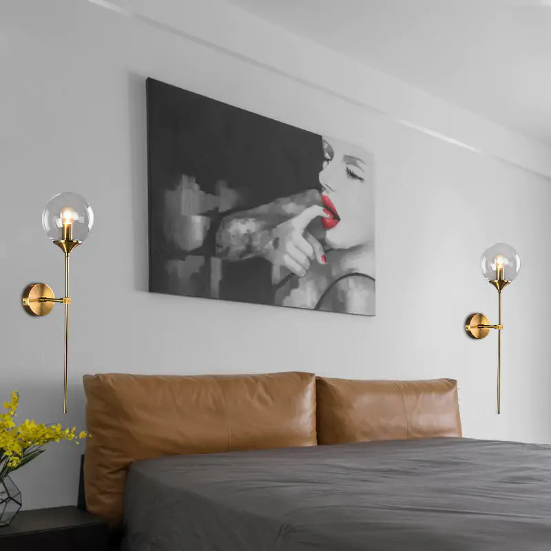 Lámpara de Pared de Vidrio Moderna