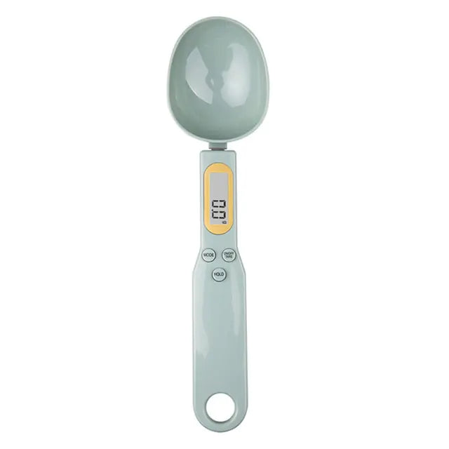 Báscula de cocina con cuchara electrónica