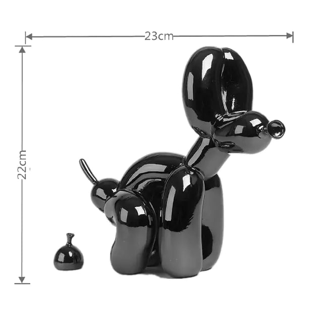 Estátua de Perro inspiración Jeff Koons