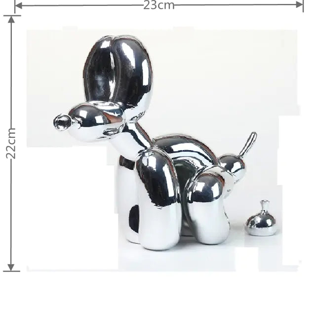 Estátua de Perro inspiración Jeff Koons