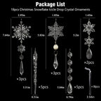 Set de 18 Copos de Nieve