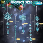 Set de 18 Copos de Nieve