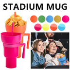 Taza 2 en 1 con Compartimento para Snacks y Sorbete