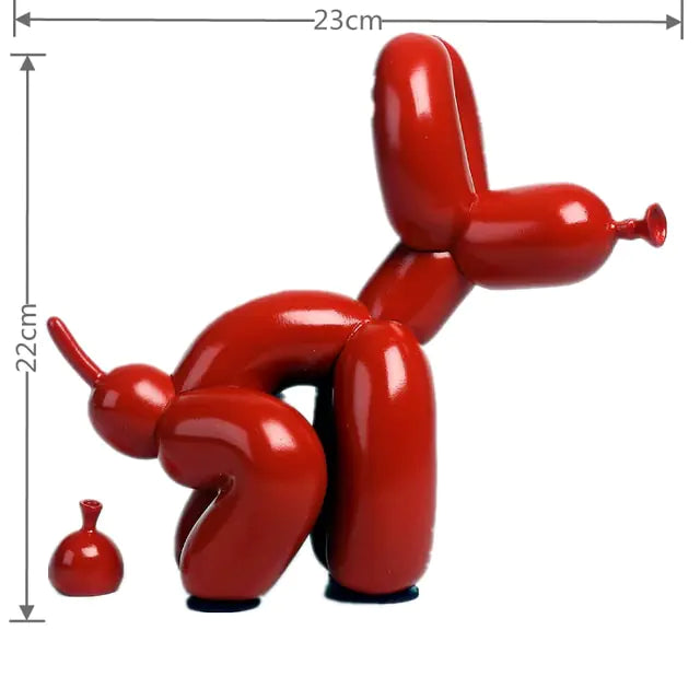 Estátua de Perro inspiración Jeff Koons
