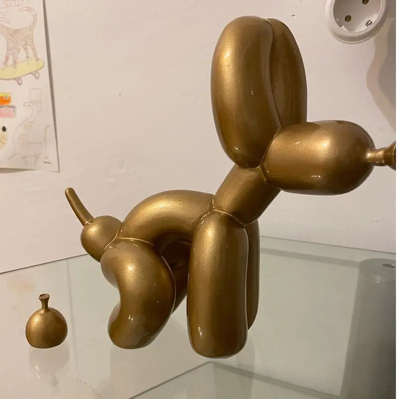Estátua de Perro inspiración Jeff Koons