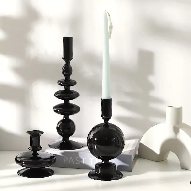 Candelabro de Vidrio Estilo Rue