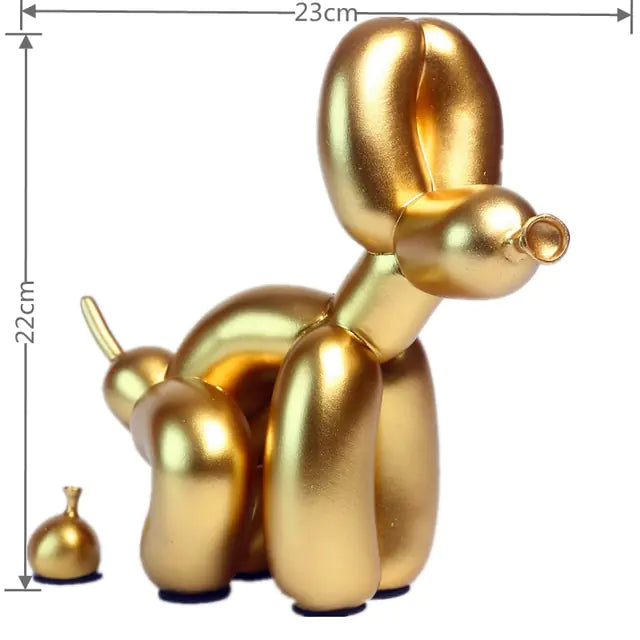 Estátua de Perro inspiración Jeff Koons