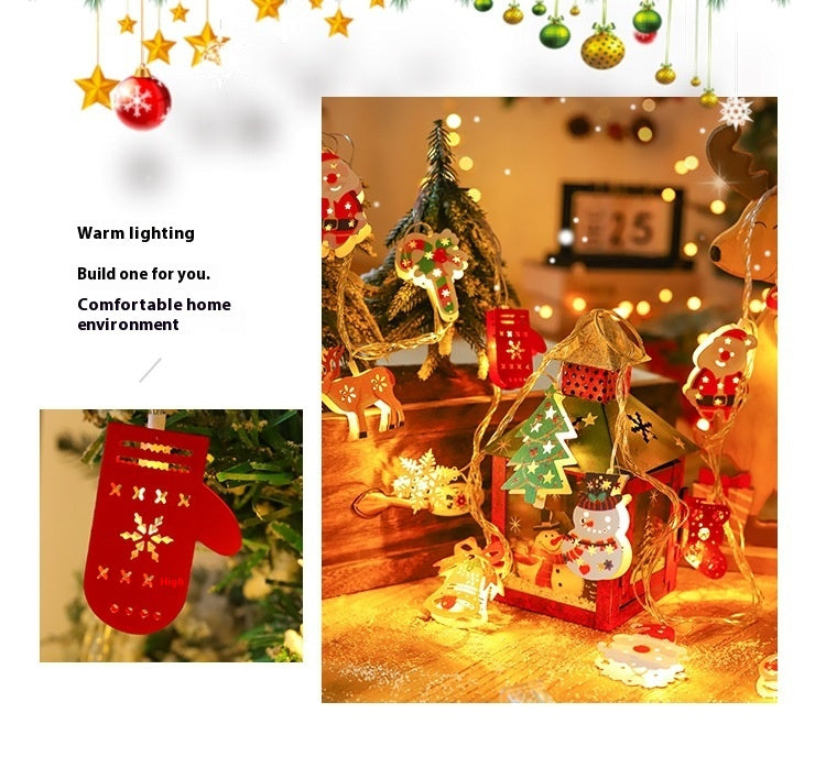 Cadena de Luces Colgantes Decoración Navideña