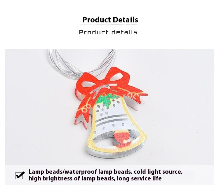 Cadena de Luces Colgantes Decoración Navideña