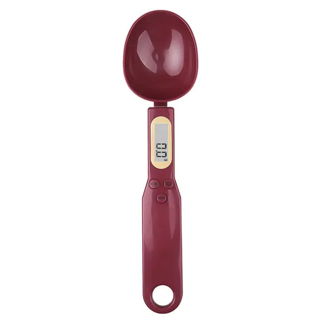 Báscula de cocina con cuchara electrónica