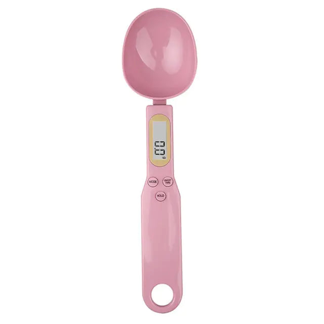 Báscula de cocina con cuchara electrónica