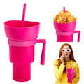 Taza 2 en 1 con Compartimento para Snacks y Sorbete