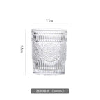 Vasos de Vidrio con Diseño de Girasol Vintage