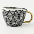 Taza de ceramica pintada a mano