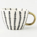 Taza de ceramica pintada a mano