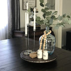 Conjunto de Candelabros en  metal estilo chino