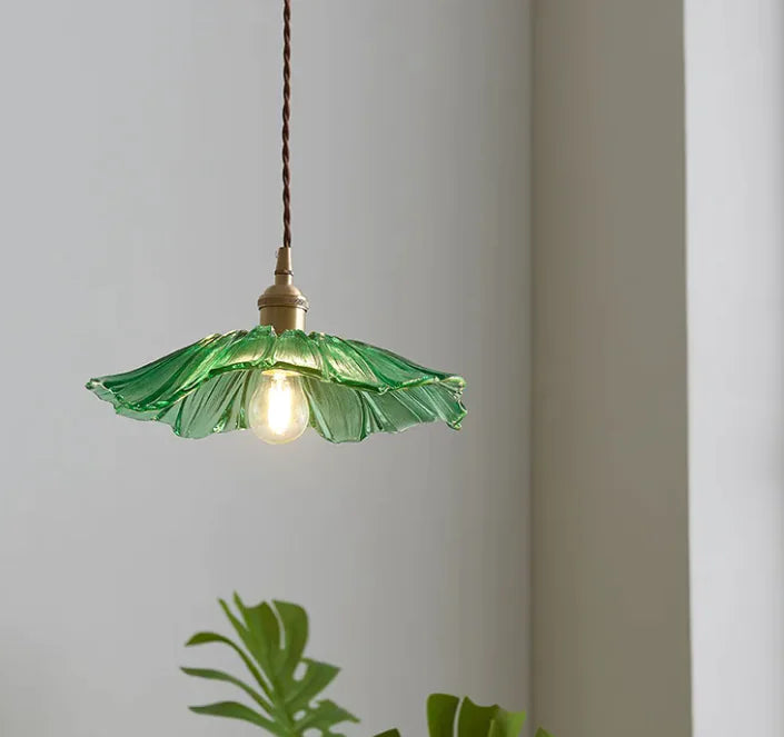 Lampara de Techo Flor de Lotus Vintage