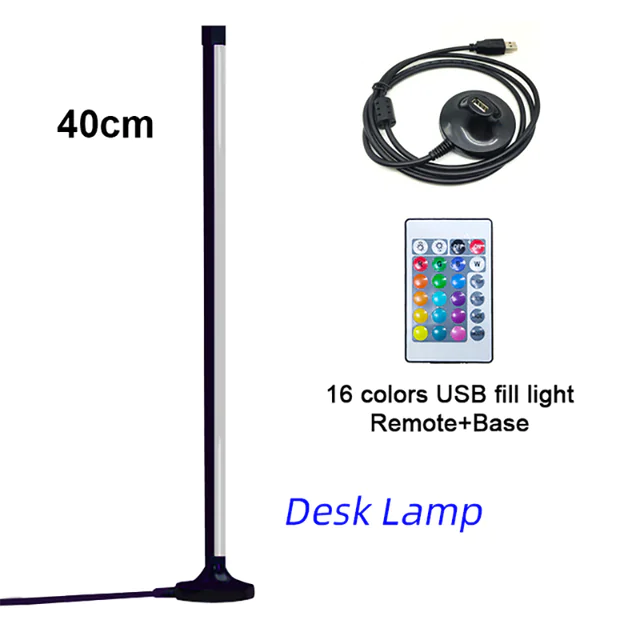 Lámpara de pie de esquina RGB