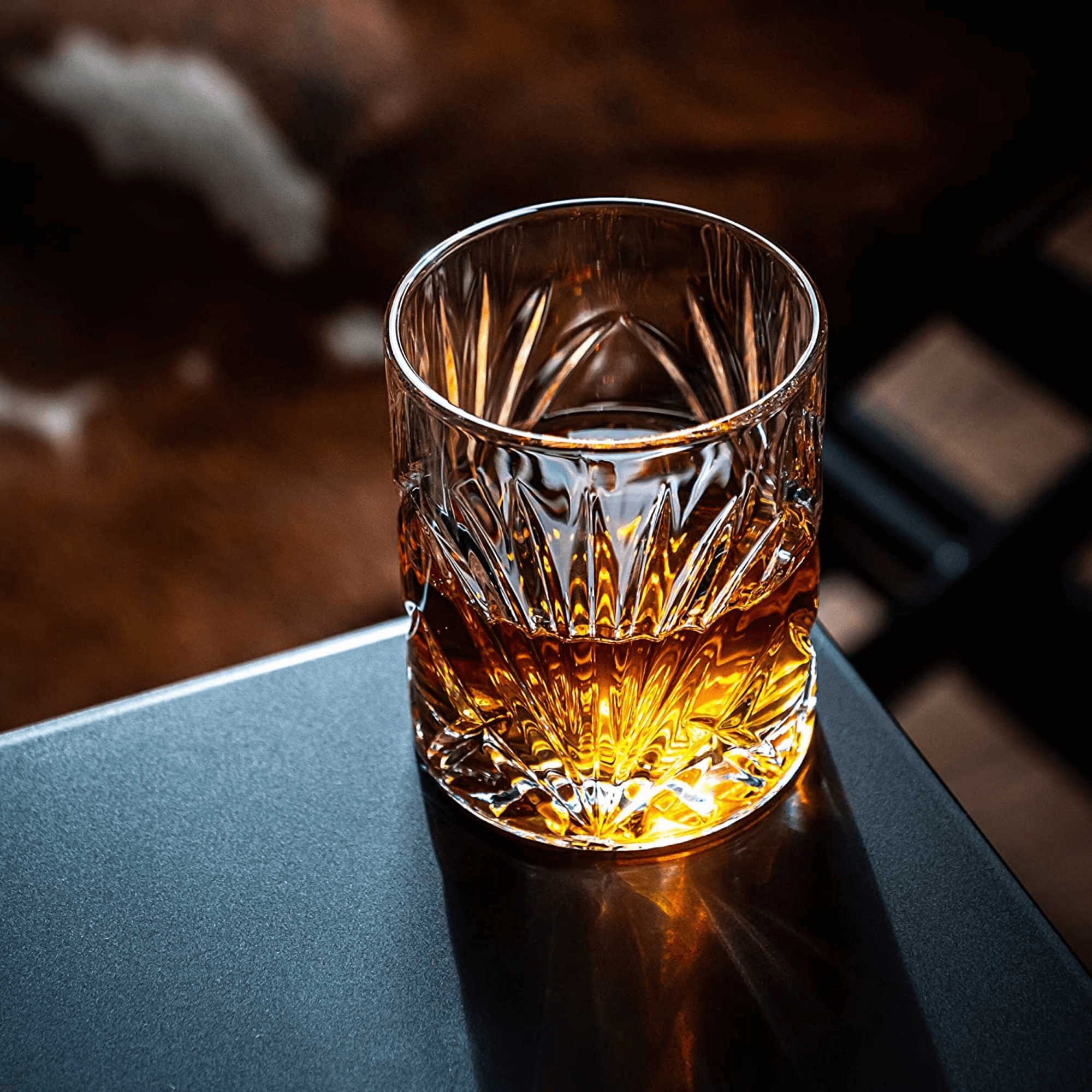 Set del Connoisseur - Edición de Piedras para Whiskey y Vaso de Cristal