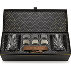 Set del Connoisseur - Edición de Piedras para Whiskey y Vaso de Cristal
