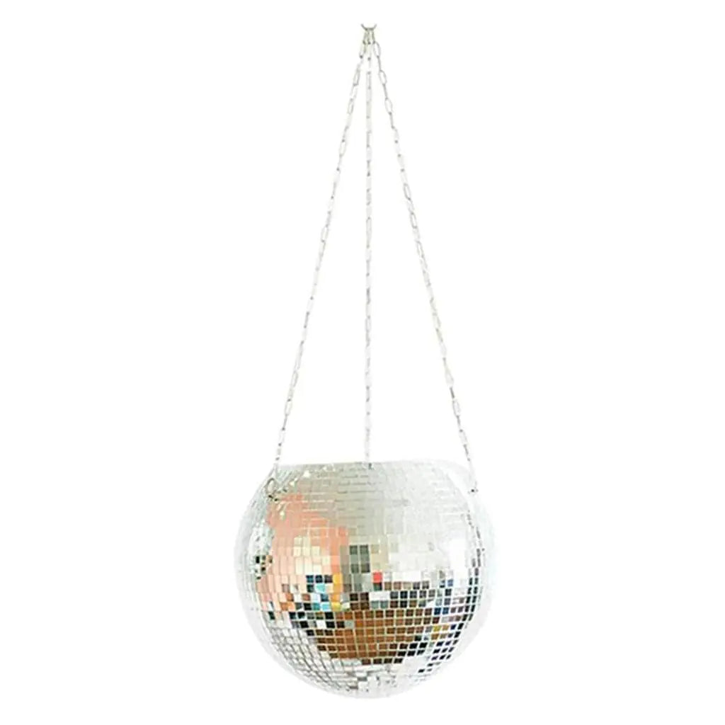 Maceta colgante de discoteca