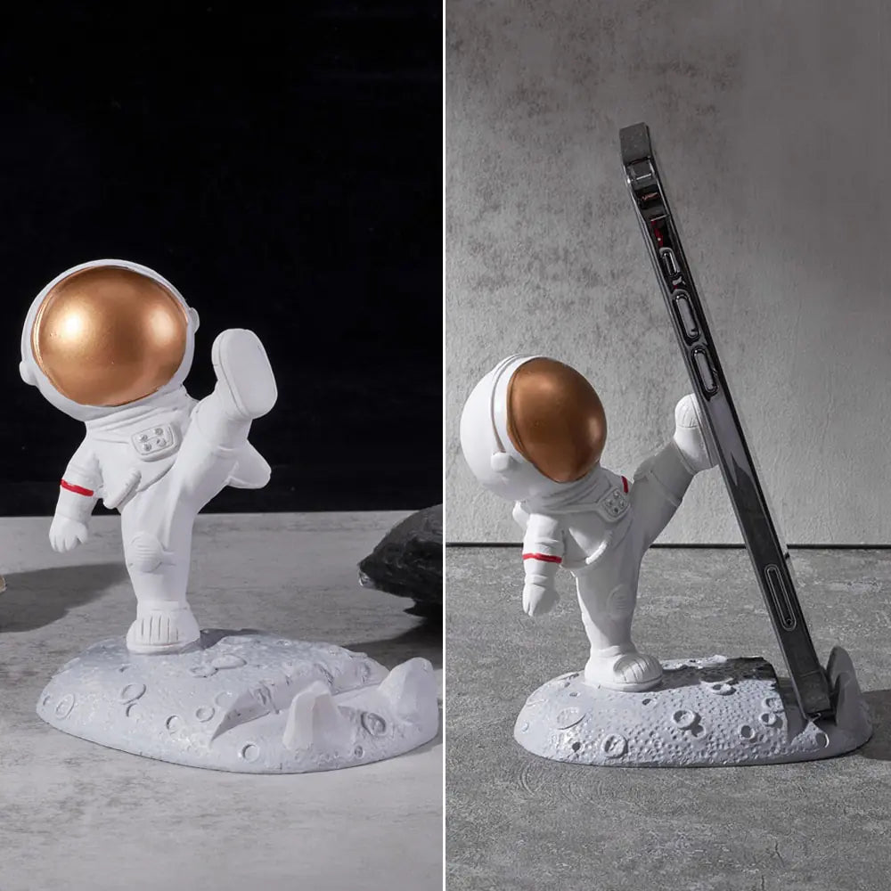 Soporte para teléfono móvil con forma de astronauta