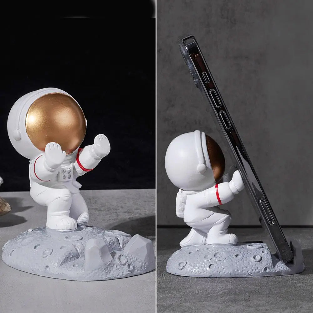Soporte para teléfono móvil con forma de astronauta