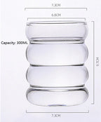 Taza de café de vidrio de doble pared Bubble